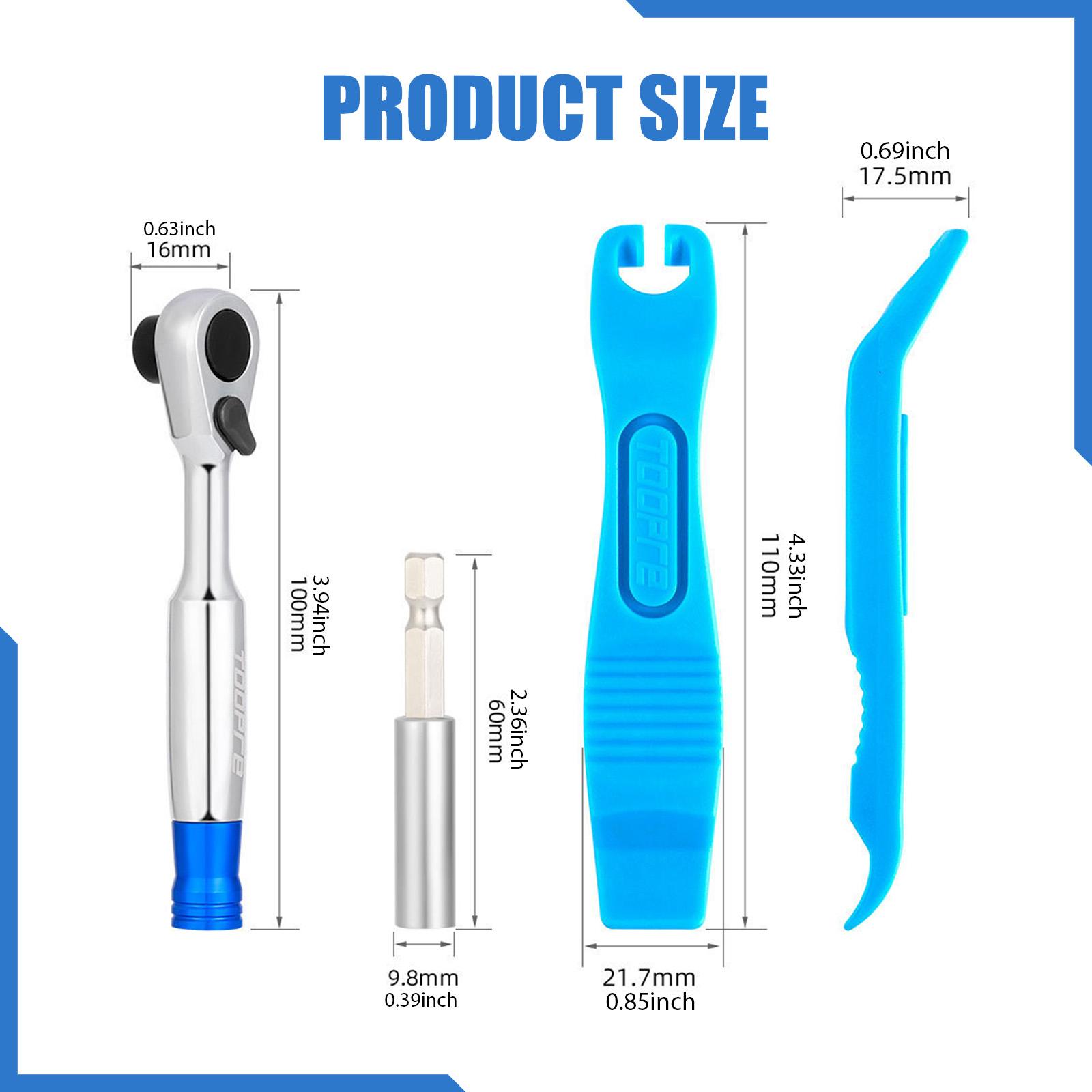 Electronics Repair Garage - Set di Chiavi a Cricchetto Multicolore